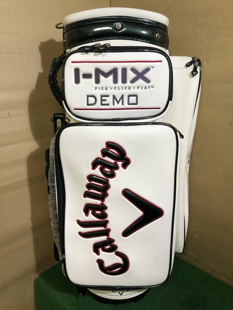 送料無料/おてがる配送☆中古品 デモ品 Callaway i-MIX DEMO キャロウェイ キャディバッグ［4742］※ディスプレイ向け