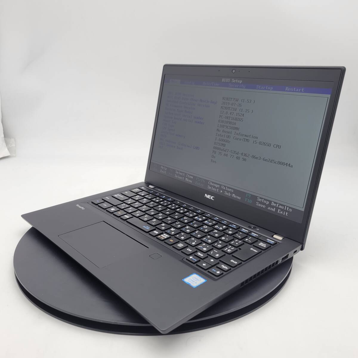 ★SSD搭載/使用感あり★ NEC VersaPro PC-VKT16BZG5 [Core i5 8265U 8GB 256GB 12.5インチ OSなし] 中古 ノートパソコン (8683)