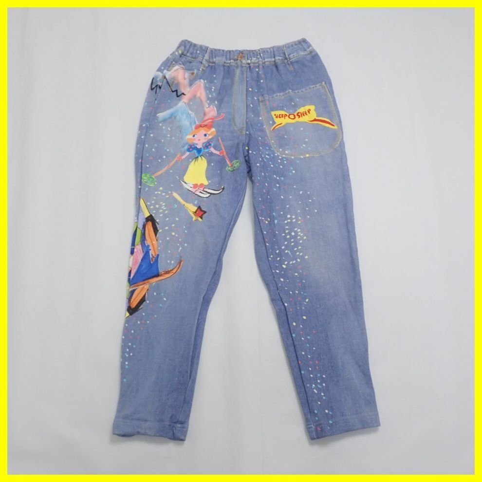 ★未使用 ツモリチサトスリープ スキープリンセスC まるでデニムボトム レディースM/ライトインディゴ系/ロングパンツ&2012200045