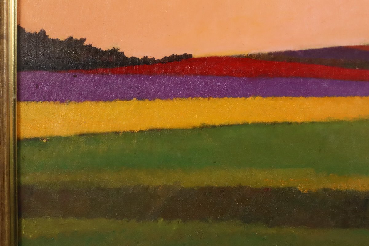 46×53㎝「田植え前の水田」油彩・原画・F10 46×53㎝「田植え前の水田」油彩・原画・F10 46×53㎝「田植え