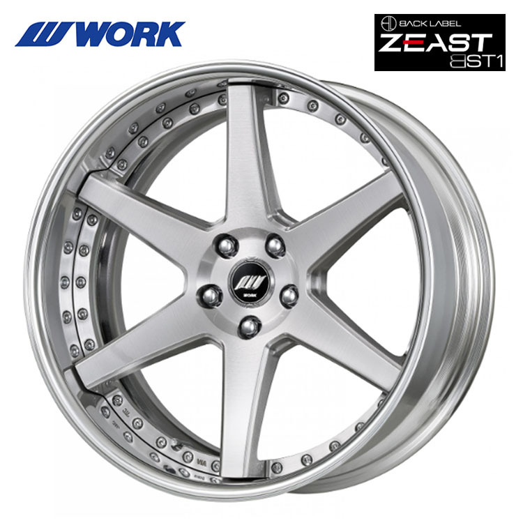 送料無料 ワーク BACK LABEL ZEAST BST1ミドルコンケイブ 9.5J-20 -16~-38 5H-114.3 (20インチ) 5H114.3 9.5J-16~-38【1本単品 新品】