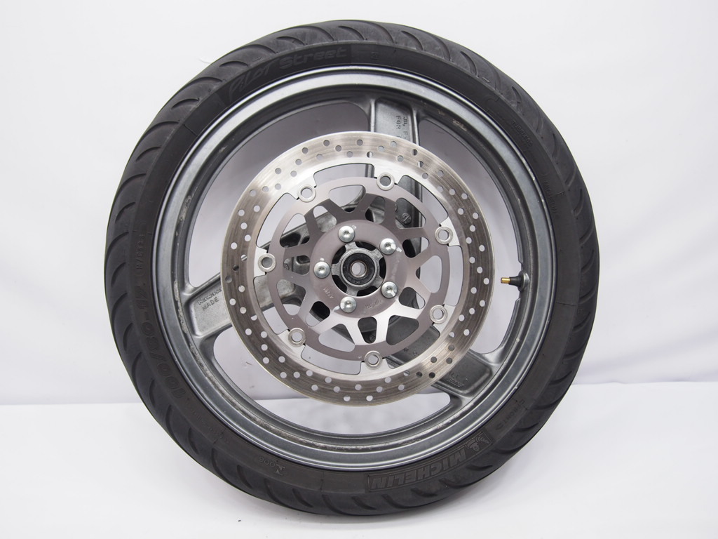 メクレ無し!ZZR250純正フロントホイール2.15×17Jディスクローター タイヤEX250H ZZ-R250