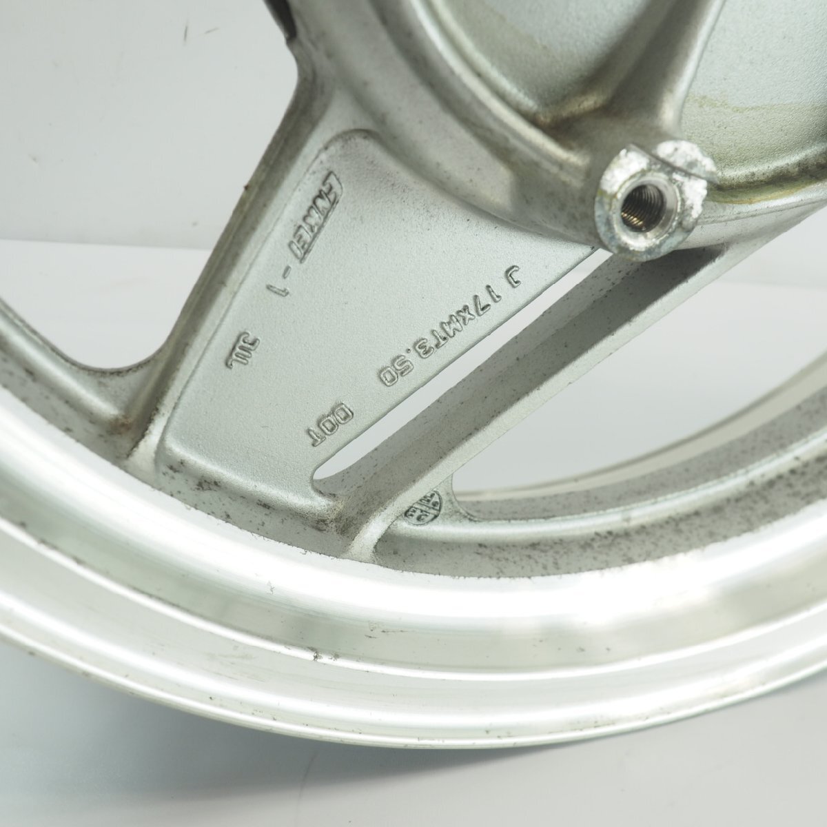 曲り無し!ZX-10 ZXT00B 88-90年 純正フロントホイール17x3.50 F-1220