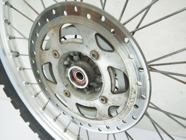 KLX250 LX250E純正フロントホイール ディスクローター タイヤ F-1240刻印 21x1.60