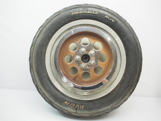 ハーレーevoファットボーイFLSTF1340純正リアホイール スプロケット スプロケ タイヤ ディスクローター16x3.00 FLSTソフテイル
