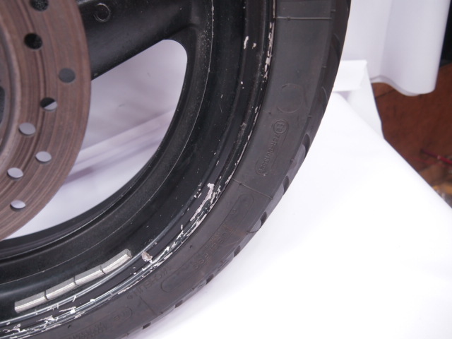 フレ無し!CB400SF NC31純正リアホイール ディスクローター17X4.00J 56P