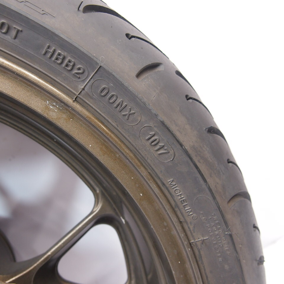 ZZ-R1400 ZXT40A-002 純正リアホイール 06年外し 06.07年 ZX-14R ZZR1400 タイヤ