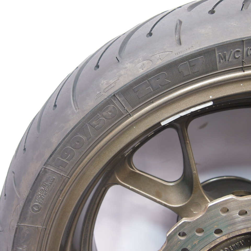 ZZ-R1400 ZXT40A-002 純正リアホイール 06年外し 06.07年 ZX-14R ZZR1400 タイヤ