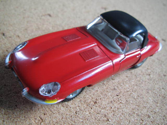 ★テクノ「JAGUAR E TYPE」1/43ジャガー 赤 デンマーク製★