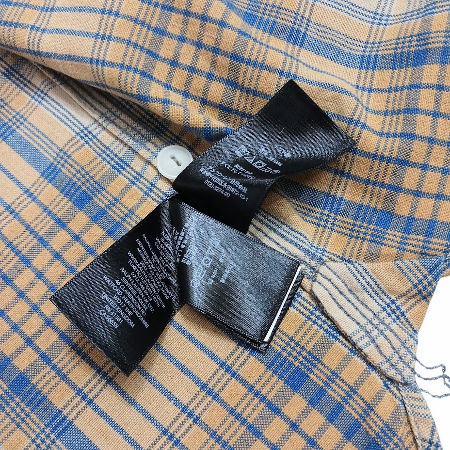 RRL RALPH LAUREN ダブルアールエル ラルフローレン チェックシャツ 782911370001 ブラウン ブルー