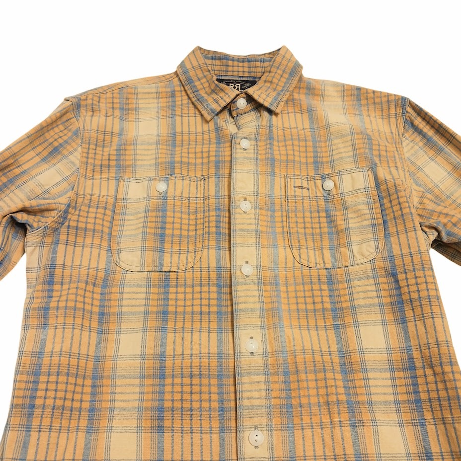 RRL RALPH LAUREN ダブルアールエル ラルフローレン チェックシャツ 782911370001 ブラウン ブルー