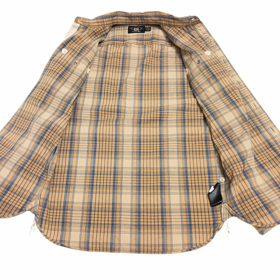 RRL RALPH LAUREN ダブルアールエル ラルフローレン チェックシャツ 782911370001 ブラウン ブルー