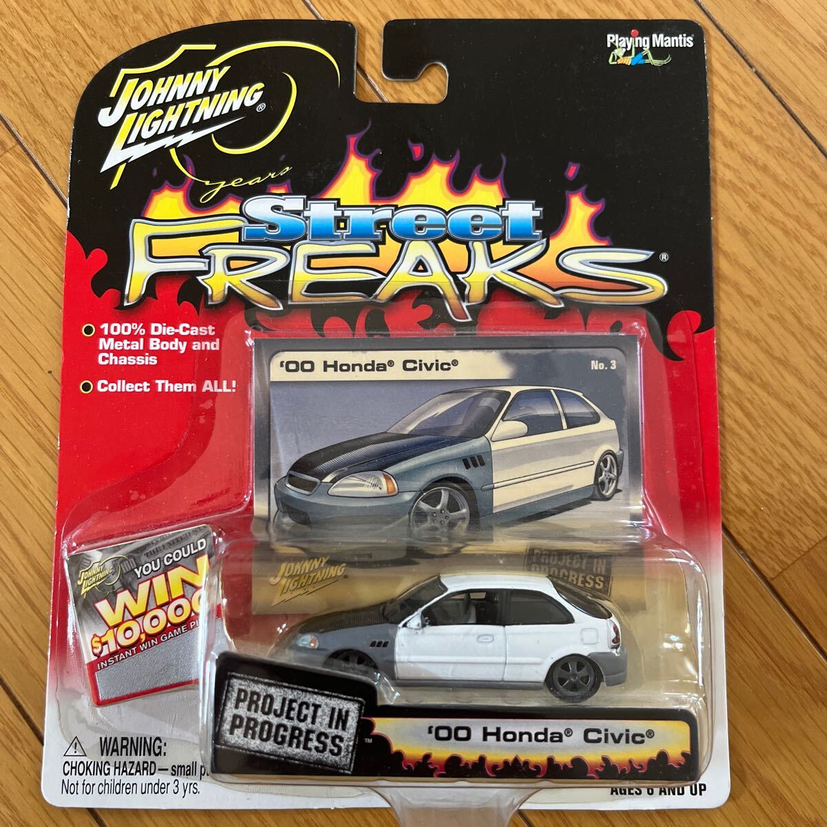 ジョニーライトニング Johnny Lightning ストリートフリークス Street Freaks 00 シビック カスタム EKハッチ スポコン USDM ラスティ