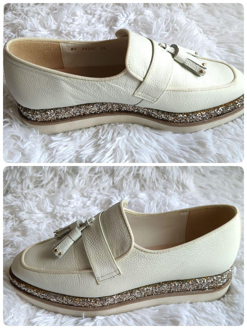 DIANA ダイアナ ローファー 厚底 タッセル フリンジ グリッター DIANA ダイアナ ローファー 厚底 タッセル フリンジ グリッター