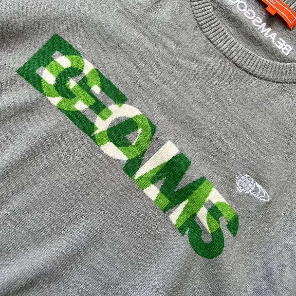 BEAMS GOLF ビームスゴルフ バイカラー ニット セーター メンズ BEAMS GOLF ビームスゴルフ バイカラー ニット セーター メンズ