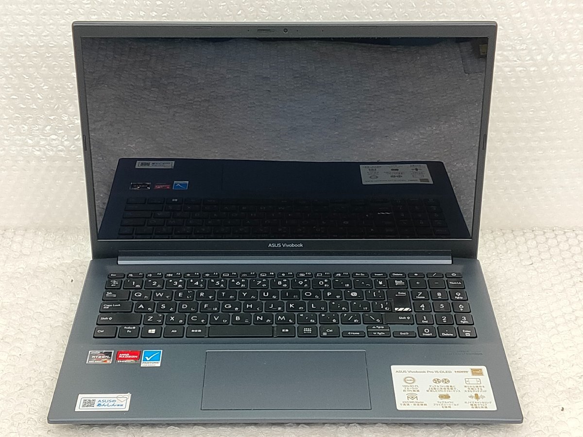 ●●【ジャンク】ASUS VivoBook Pro 15 M3500Q / Ryzen9 5000 Series / メモリ オンボード / HDDなし / 通電OK・画面表示なし【ITS JAPAN】