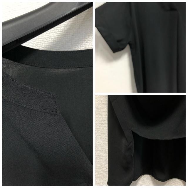 新品☆3L?グレー系バッグロゴすけ感シャツ＆黒系うす手スキッパーシャツ☆x305