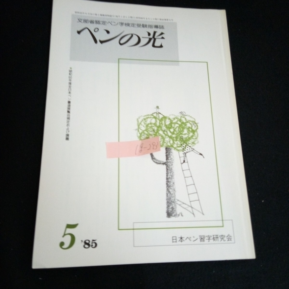 Ig-293/文部省認定ペン字検定受験指導誌 ペンの光 5月号 日本ペン習字研究会 1985年発行/L6/60913