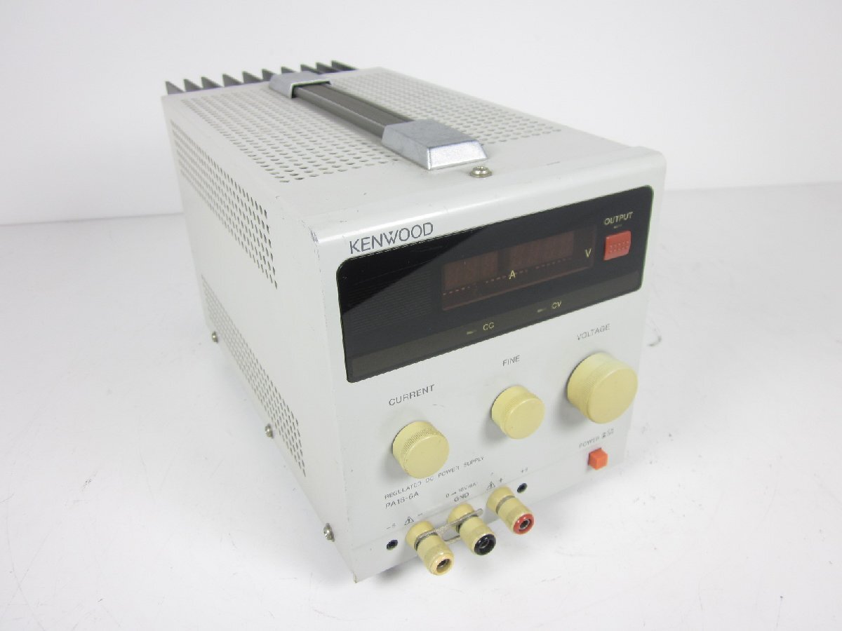KENWOOD PA18-6A 直流安定化電源の中古品 中古 KENWOOD 直流安定化電源 REGULATED DC POWER SUPPLY PA18