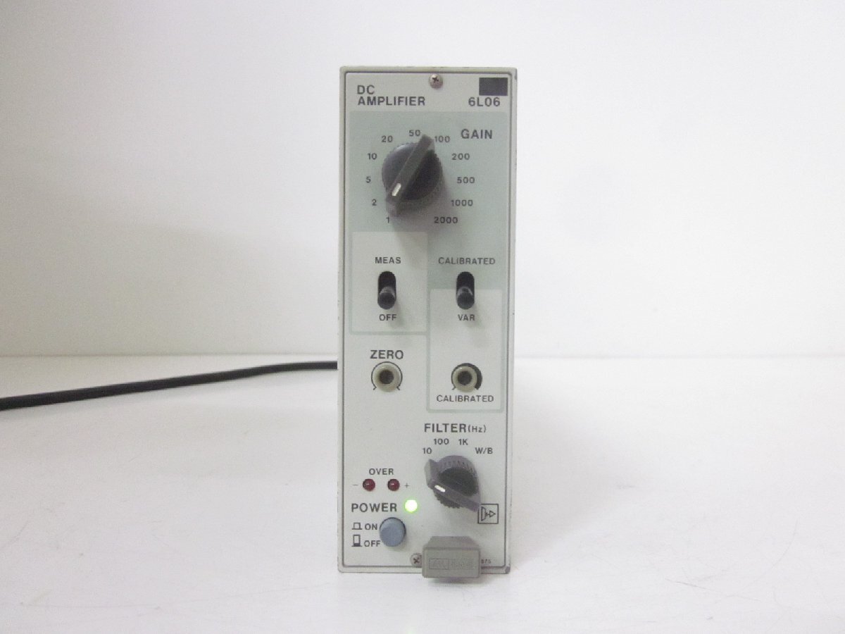 中古】DCアンプユニット 直流増幅器 6L06 NEC三栄 レンジ:1/2/5 中古】DCアンプユニット 直流増幅器 6L06 NEC三栄 レンジ:1/2/5