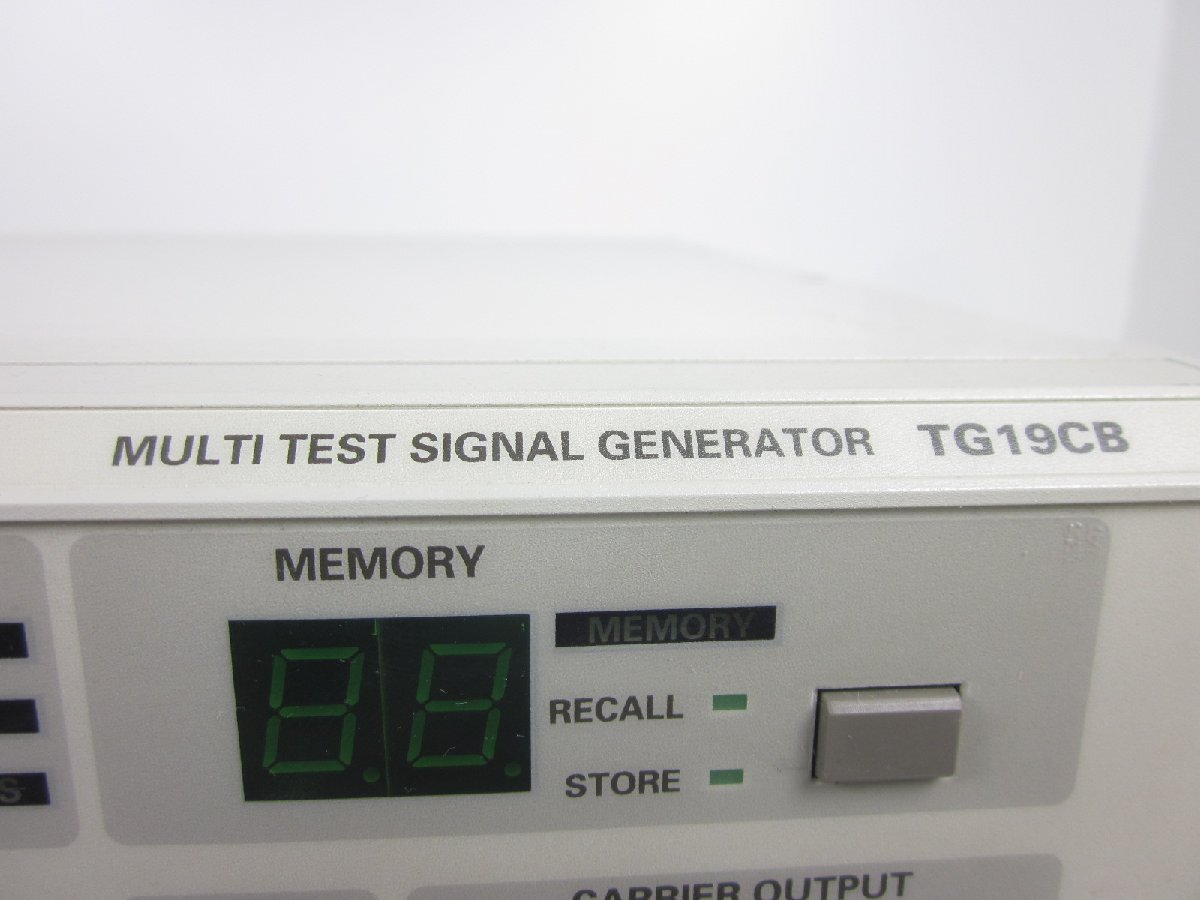 中古】テスト信号発生器 TG19CB シバソク ShibaSoku 中古】テスト信号発生器 TG19CB シバソク ShibaSoku