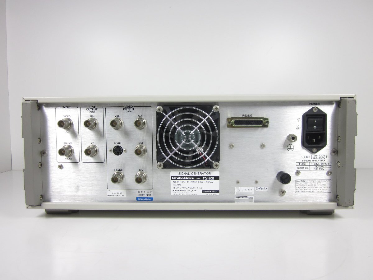 中古】テスト信号発生器 TG19CB シバソク ShibaSoku 中古】テスト信号発生器 TG19CB シバソク ShibaSoku