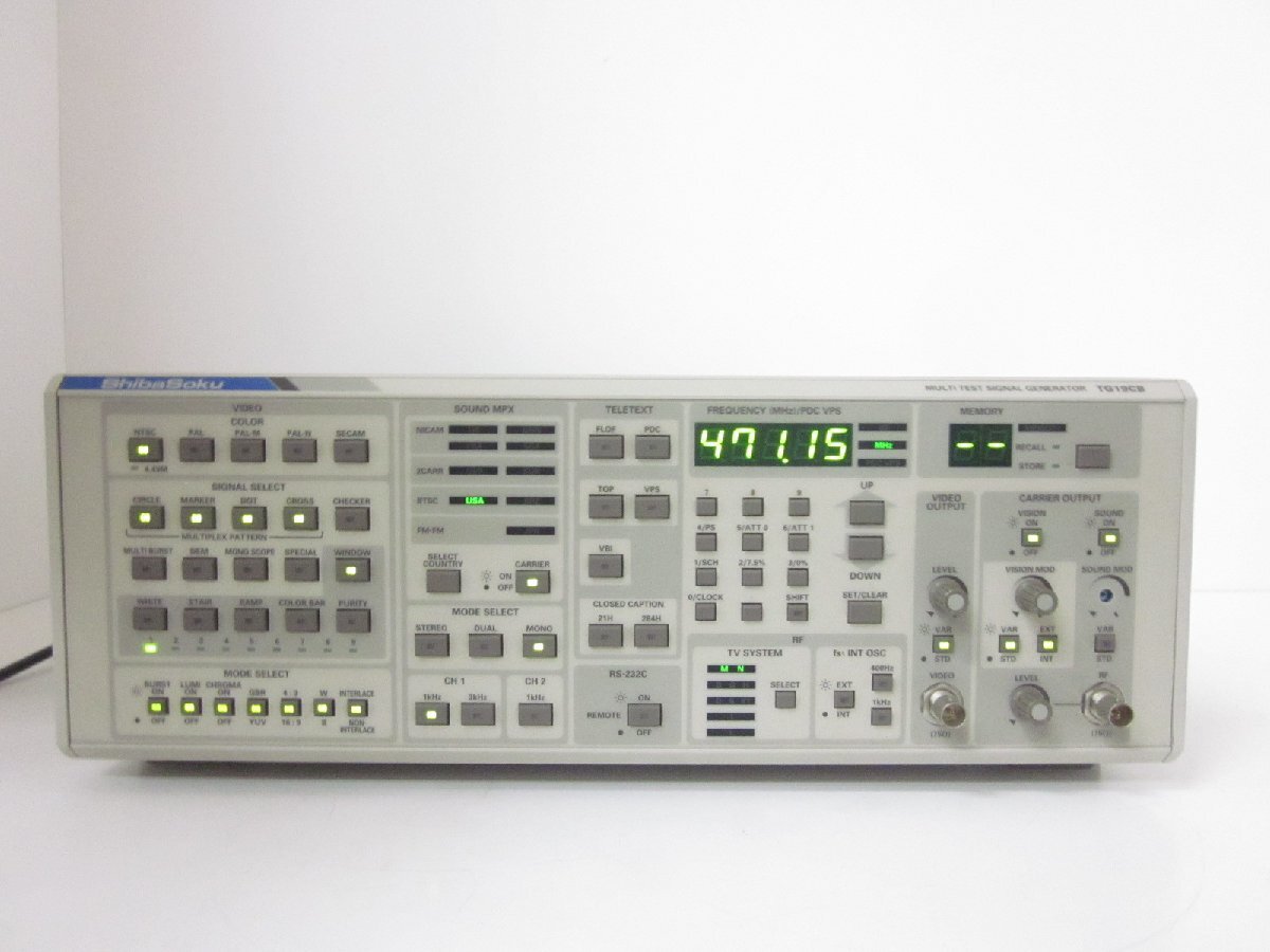 中古】テスト信号発生器 TG19CB シバソク ShibaSoku 中古】テスト信号発生器 TG19CB シバソク ShibaSoku