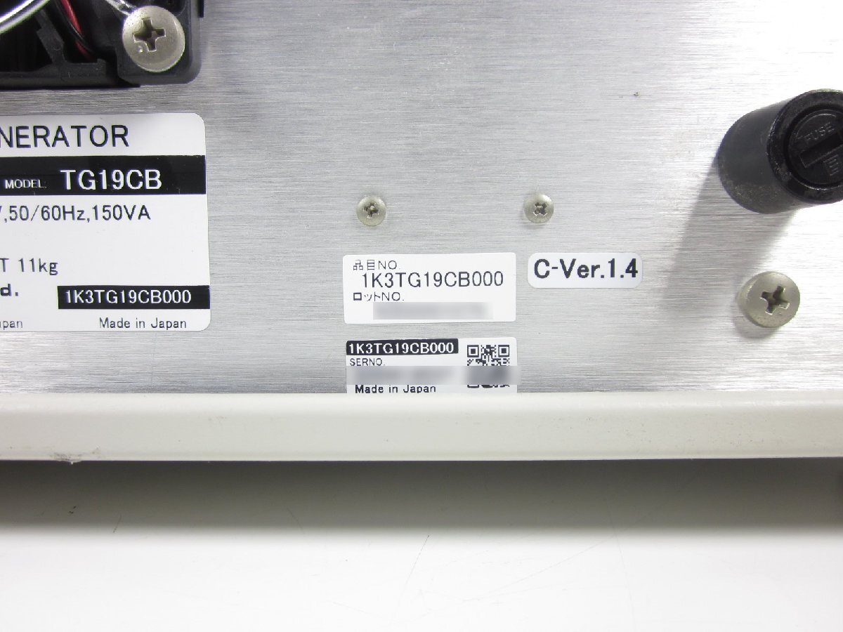 中古】テスト信号発生器 TG19CB シバソク ShibaSoku 中古】テスト信号発生器 TG19CB シバソク ShibaSoku
