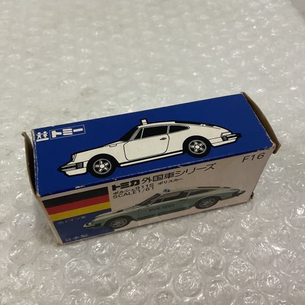 1円〜 青箱トミカ 外国車シリーズ ポルシェ911S ポリスカー 日本 1円〜 青箱トミカ 外国車シリーズ ポルシェ911S ポリスカー 日本