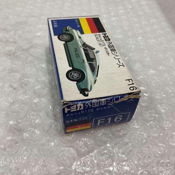 1円〜 青箱トミカ 外国車シリーズ ポルシェ911S ポリスカー 日本 1円〜 青箱トミカ 外国車シリーズ ポルシェ911S ポリスカー 日本