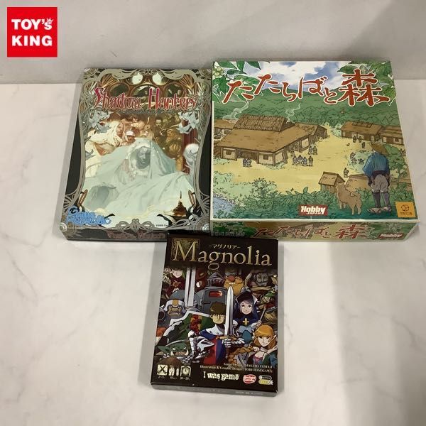 1円〜 ジャンク ホビージャパン他 ボードゲーム たたらばと森 カードゲーム マグノリア 等