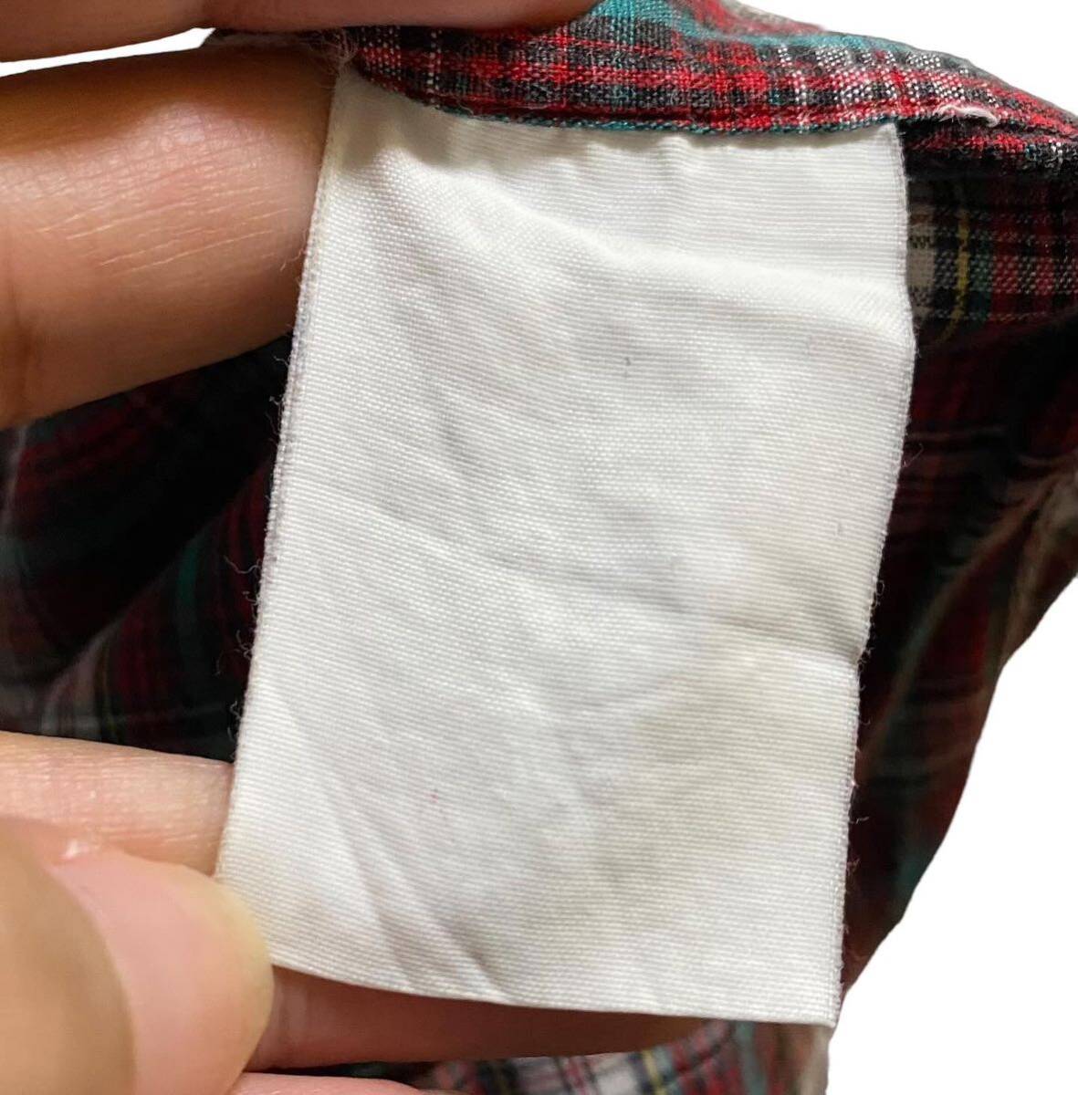 90s COMME des GARCONS HOMME PLUS ギャルソン オム ワイドシルエット オープンカラー 半袖 チェックシャツ_画像4