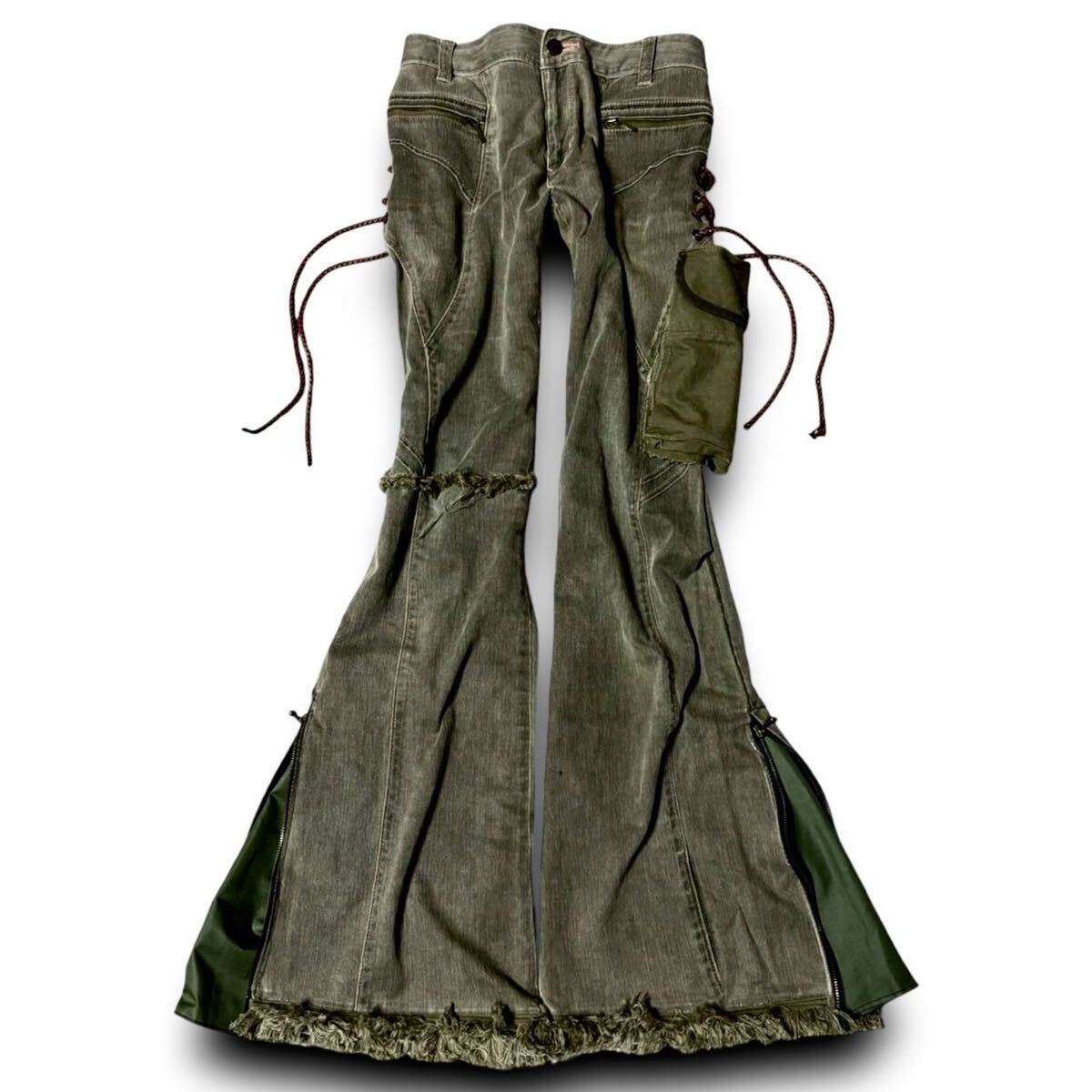 RARE archive parachute Flared cargo pants カーゴパンツ14th addiction GOA ifsixwasnine KMRii yasuyuki ishii L.G.B lgb(ルグランブルー)|売買されたオークション情報、yahooの商品情報をアーカイブ公開 - オークファン ブランド別 RARE archive parachute Flared cargo pants カーゴパンツ14th addiction GOA ifsixwasnine KMRii yasuyuki ishii L.G.B lgb(ルグランブルー)|売買されたオークション情報、yahooの商品情報をアーカイブ公開 - オークファン ブランド別