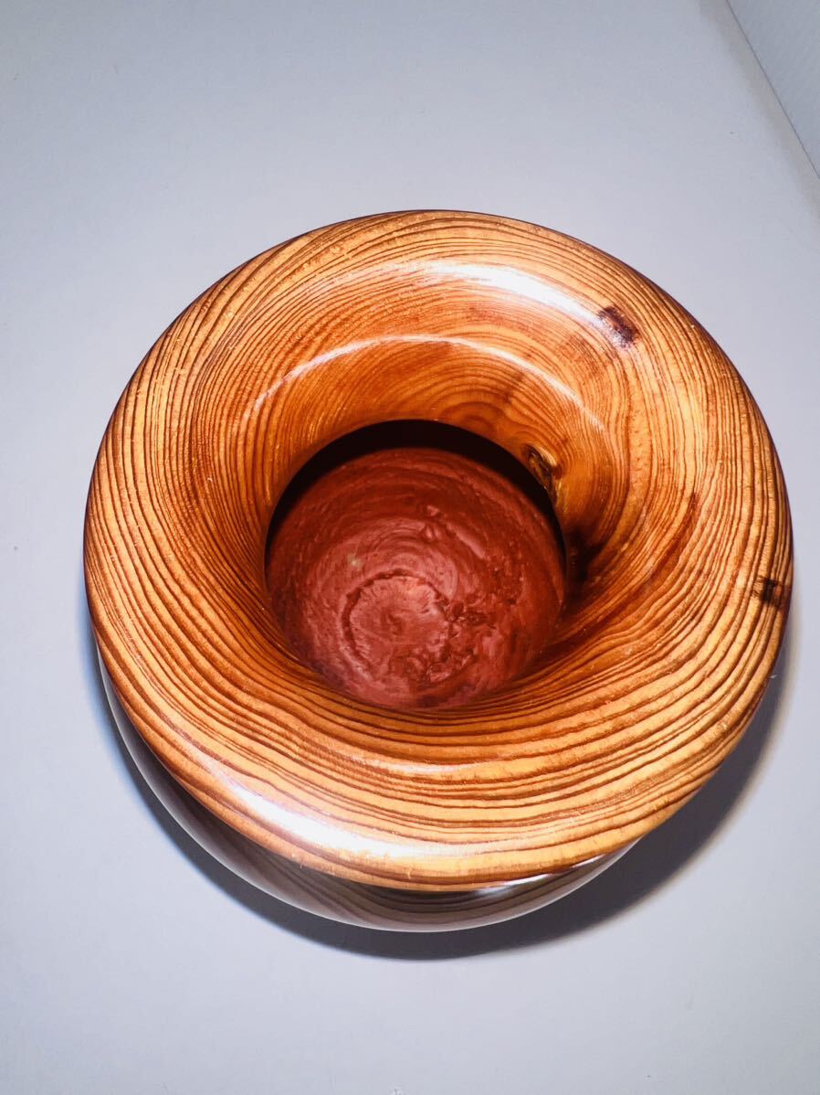 世界遺産 希少 屋久杉 花瓶 美品 華道 高さ19cm 壺 花器 工芸品 世界遺産 希少 屋久杉 花瓶 美品 華道 高さ19cm 壺 花器 工芸品
