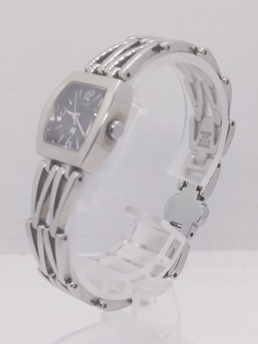 【電池交換済】SEIKO セイコー NOIE ノイエ クォーツ レディース腕時計 4N21-5440 文字盤黒 中古動作品 腕回り約15cm