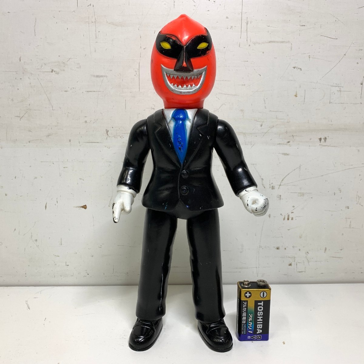 なぞの魔人 ソフビ タイガーマスク 中島製作所 タイガーマスク なぞの魔人 ソフビフィギュア 25.5cm