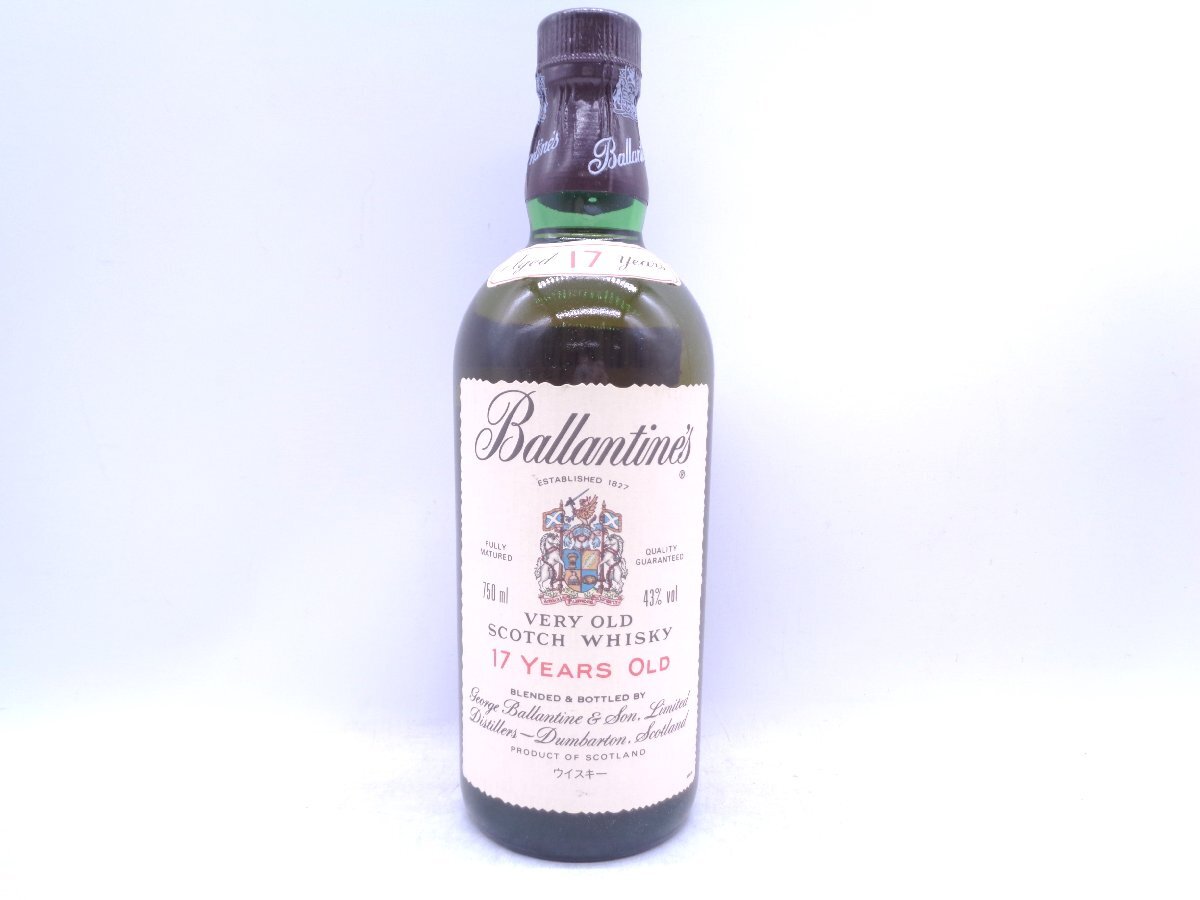 同梱不可 1円～BALLANTINE'S 17年 VERY OLD バランタイン ベリー オールド スコッチ ウイスキー 750ml 43％ 古酒 未開栓 X284357