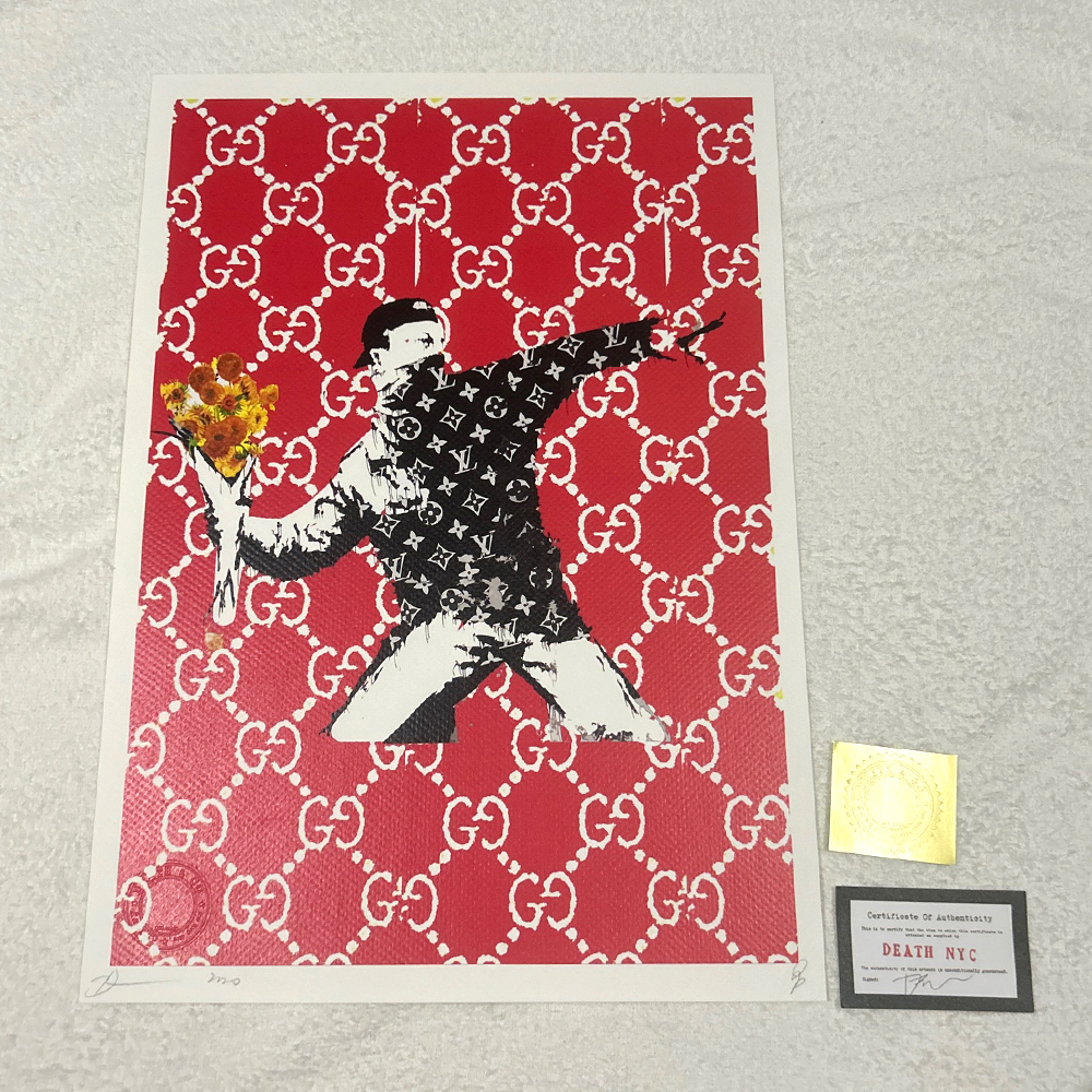 DEATH NYC バンクシー Banksy FLOWER BOMBER ヴィトン グッチ DEATH NYC バンクシー Banksy FLOWER BOMBER ヴィトン グッチ