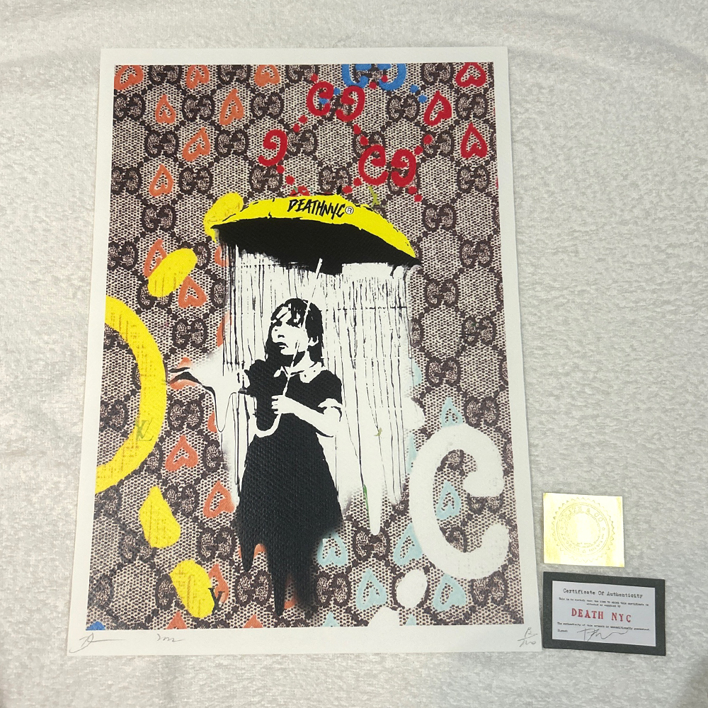 世界限定100枚 DEATH NYC バンクシー Banksy Umbrella Girl 世界限定100枚 DEATH NYC バンクシー Banksy Umbrella Girl