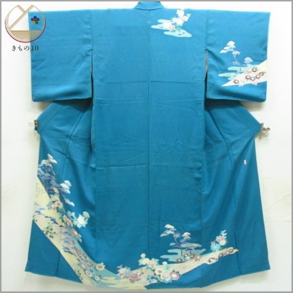 着物10 1円 絹 訪問着 作家物 一つ紋 袷 身丈150cm 裄63cm 同梱 着物10 1円 絹 訪問着 作家物 一つ紋 袷 身丈150cm 裄63cm 同梱