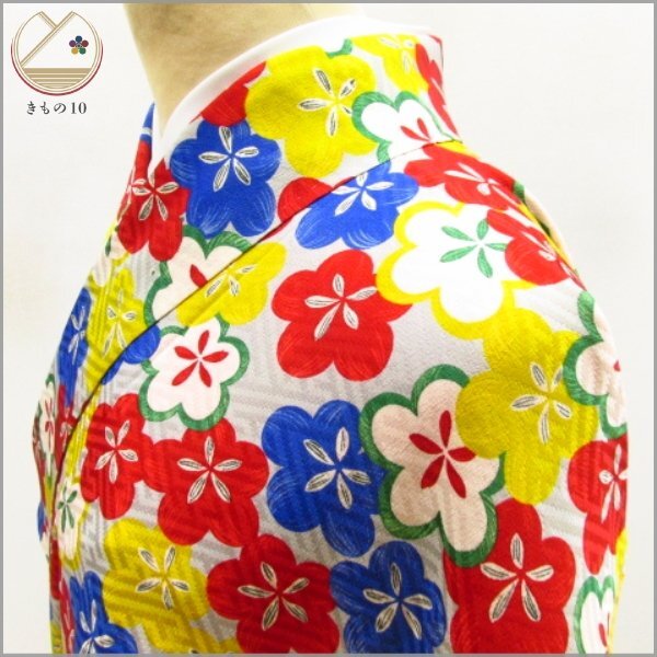 ★着物10★ 1円 絹 小紋 アンティーク 袷 身丈148cm 裄61.5cm [同梱可] ☆☆☆