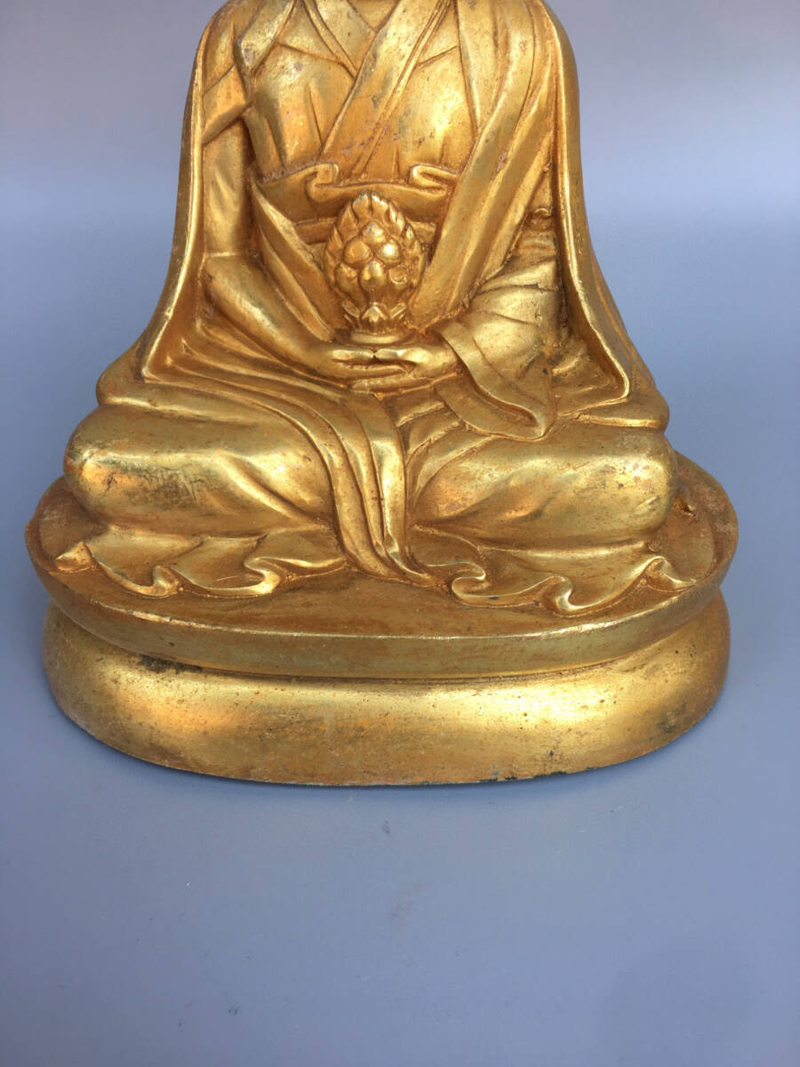 [ Kiyoshi * old copper carving * paint gold * on ..* Buddhism old fine art *.. goods ] superfine . ornament old . thing China old . China old fine art 