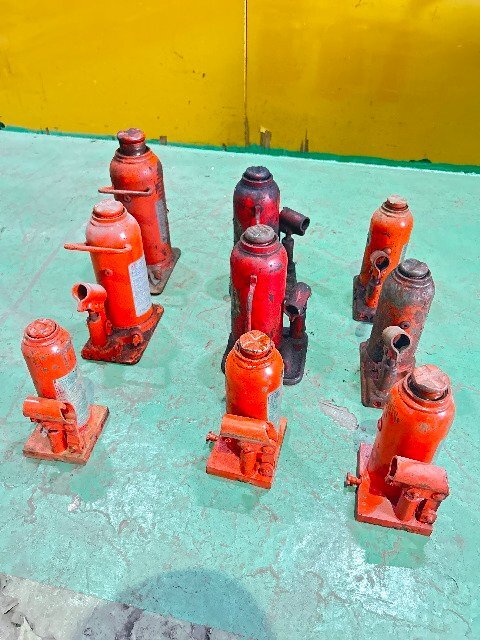 【1円スタート！】ダルマジャッキ 油圧ジャッキ 【9個セット】荷重不明有 自動車整備 ※現状渡し ※佐川着払い発送