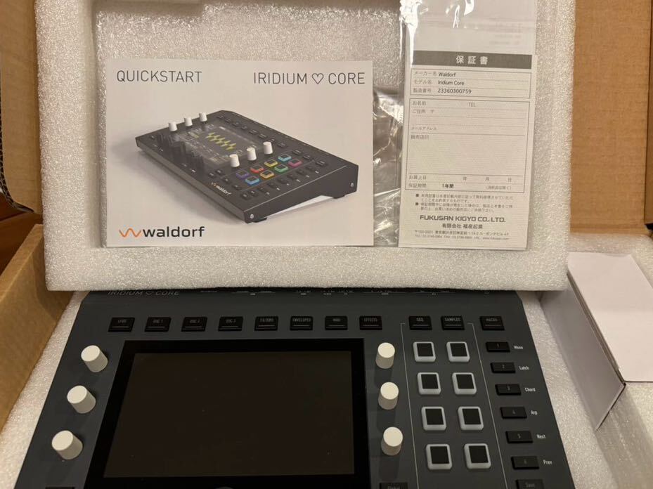 【都内手渡し可能】Waldorf Iridium Core 12-voice Dual Timbral Polyphonic Digital Synthesizer Module シンセサイザー