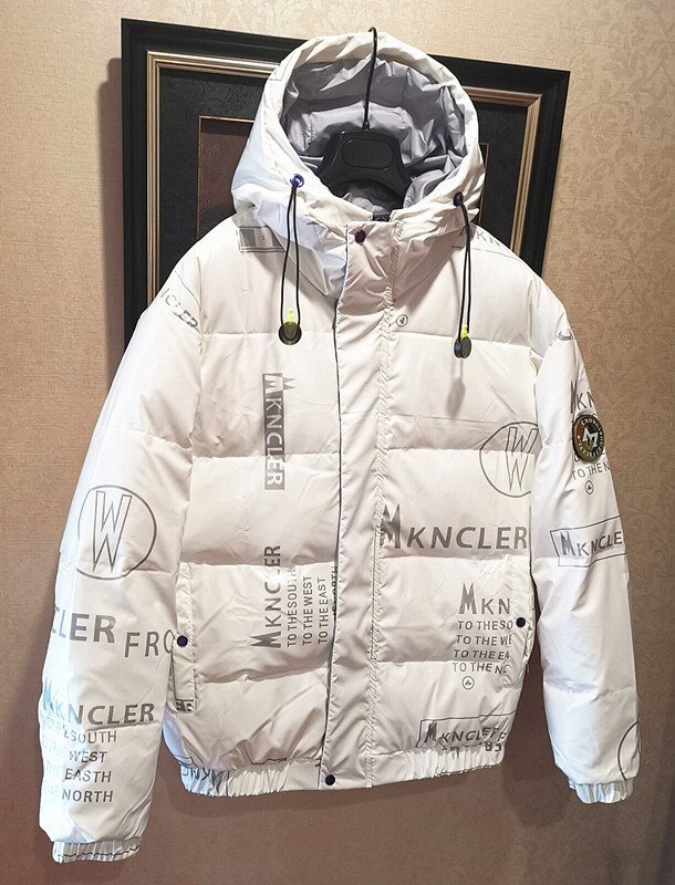  top class 13 ten thousand *EU made premium down * Italy * milano departure *BOLINI*bla Klein *designer* super protection against cold * down jacket *50/XL* white 