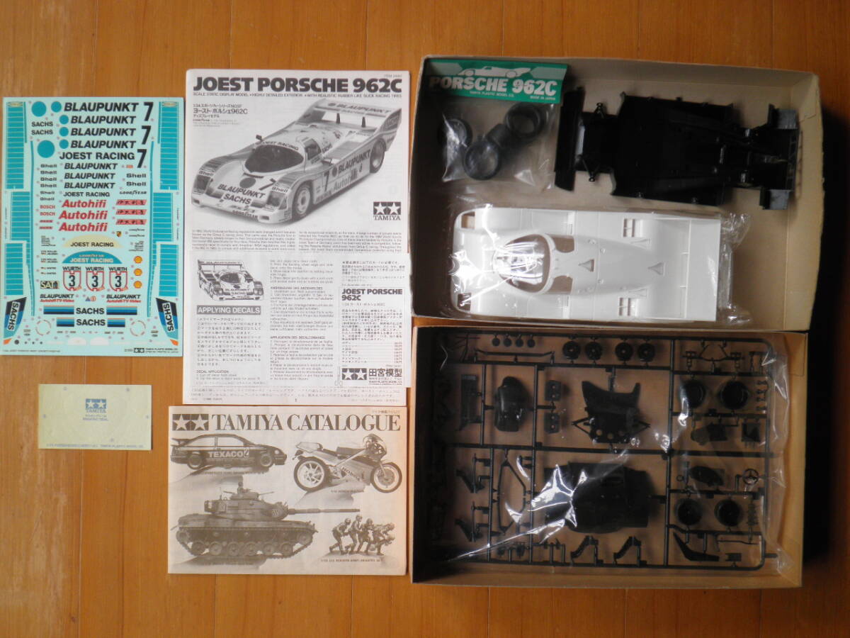  Tamiya Porsche 962C(f rom *e-)(yo- -stroke ). 2 pcs. set 1|24 sport car series NO.89,97 made in Japan 