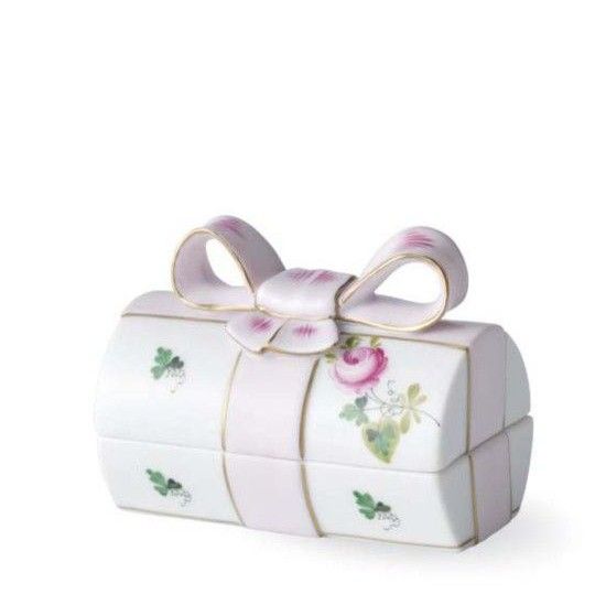 ヘレンド HEREND ウィーンの薔薇 リボンボックス 未使用 ボンボ ヘレンド HEREND ウィーンの薔薇 リボンボックス 未使用 ボンボ