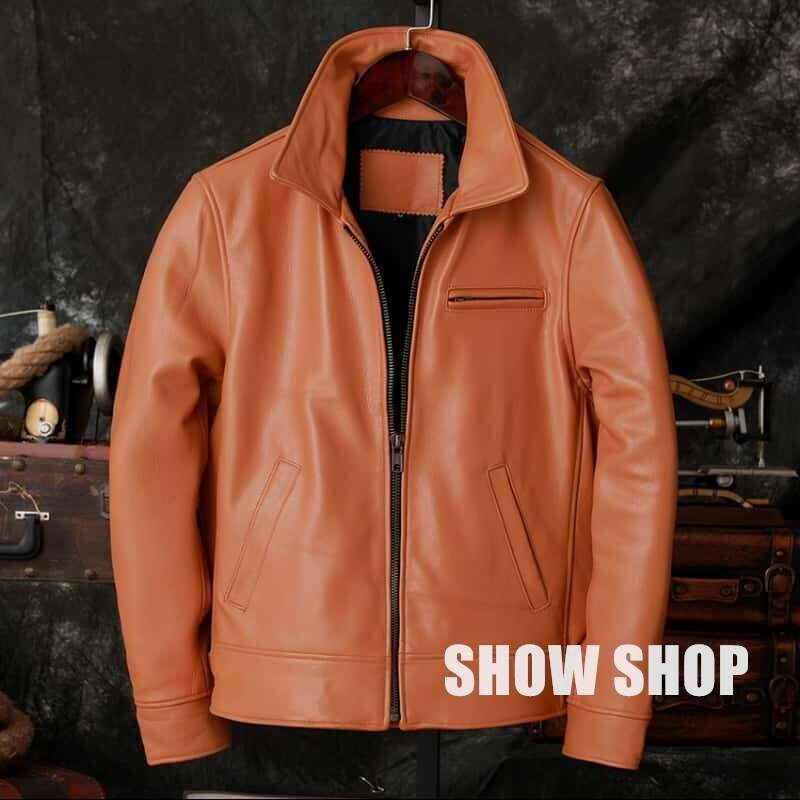 美品 メンズファッション 牛革 シングルライダース レザージャケット アメカジ バイクレザー / / SIZE/XXXXXL 2116