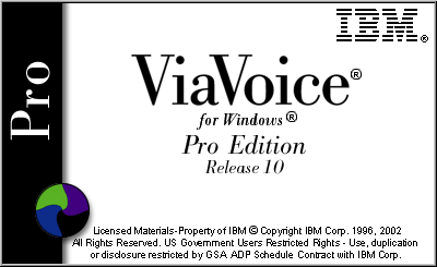 IBM ViaVoice for Windows Pro V10 バージョンアップ版