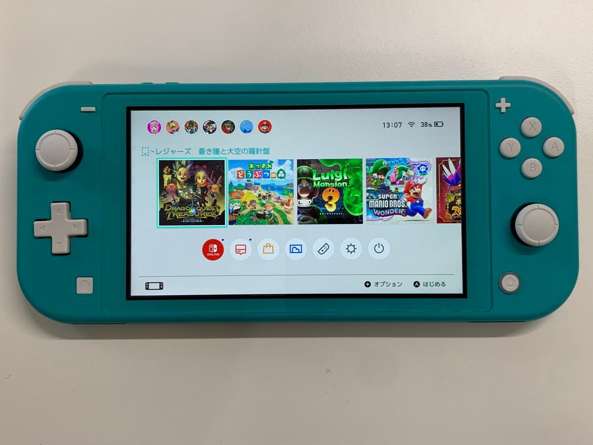 美品】任天堂スイッチライト NintendoSwitchLiteターコイズ 中古 美品】任天堂スイッチライト NintendoSwitchLiteターコイズ 中古
